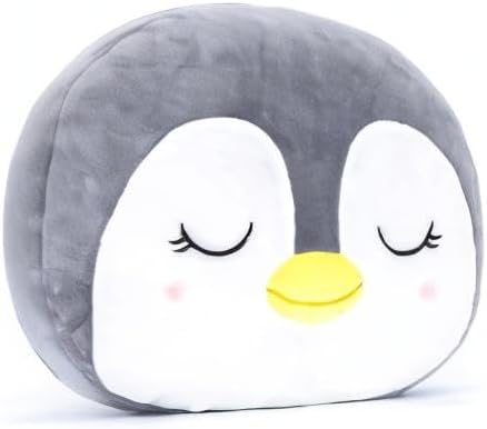 Lazada Penguin Plush Pillow Toys Pillows Soft Toy Girls Gifts for Toddler Gray 15 Inches…