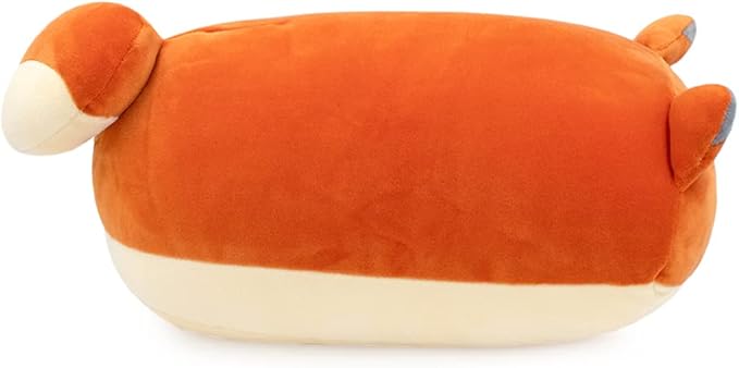 Anirollz Stuffed Animal Plush Toy - Official Roll Blanket Outfitz Doll |Soft, Squishy, Warm, Cute, Comfort, Safe| Shrimp Sushi Pillow with Fox - Birthday Decorations Gift 12" Foxiroll