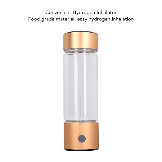 Hydrogen Water Bottle, 410ml Portable Hydrogen Water Bottle Generator, 3Min Quick Electrolysis, Water Ionizer Machine with Nasal Hose, for Daily Drink