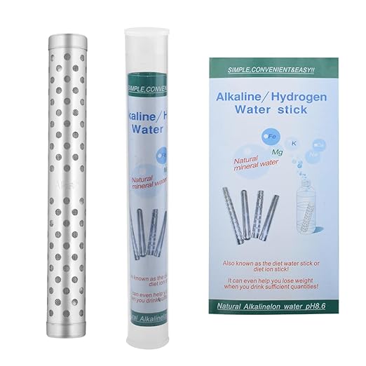 4 Pack Alkaline Water Stick PH Alkalizer Ionizer Stainless Steel Hydrogen Minerals Wand Water Purifier Filter