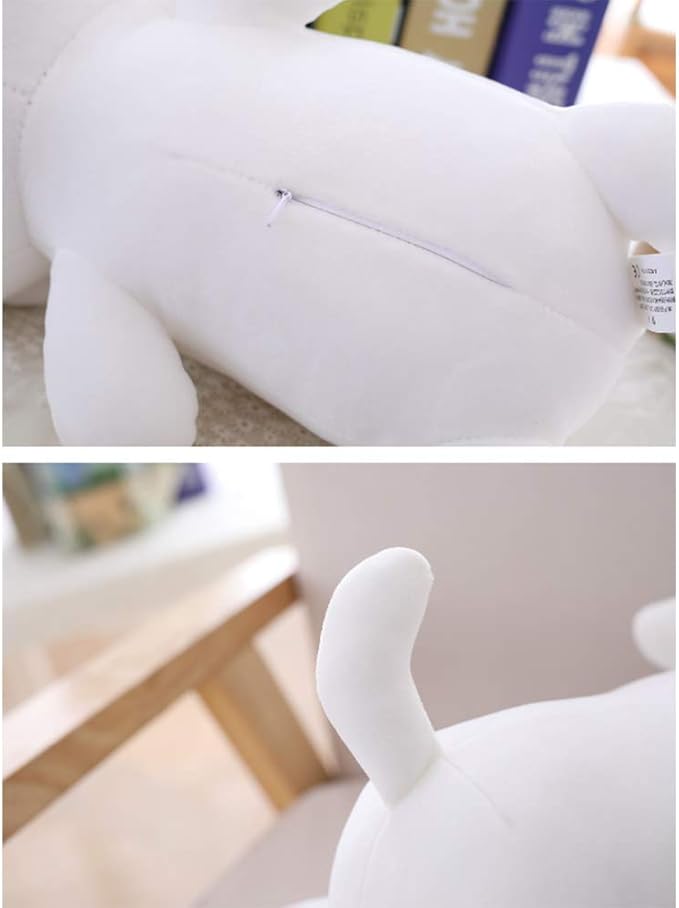 Cute Kitten Plush Toy Stuffed Animal Pet Kitty Soft Anime Cat Plush Pillow, Plush Cat Doll Soft Stuffed Kitten Pillow Doll Toyfor Kids (White)