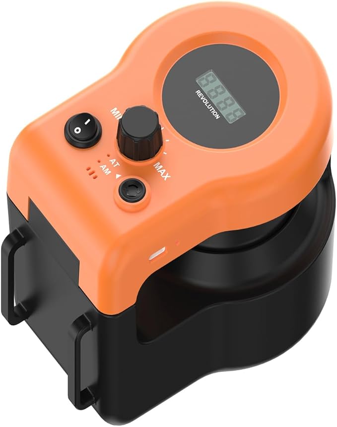 AsFrost Upgraded Cat Toys for Indoor Cats, Interactive Cat Toy Treadmill Moving String Mouse Toy for Chase Hunt Weight Loss, Self Play/Remote Control Funny Cat Toy, Gifts for Cat Lovers-Bright Orange