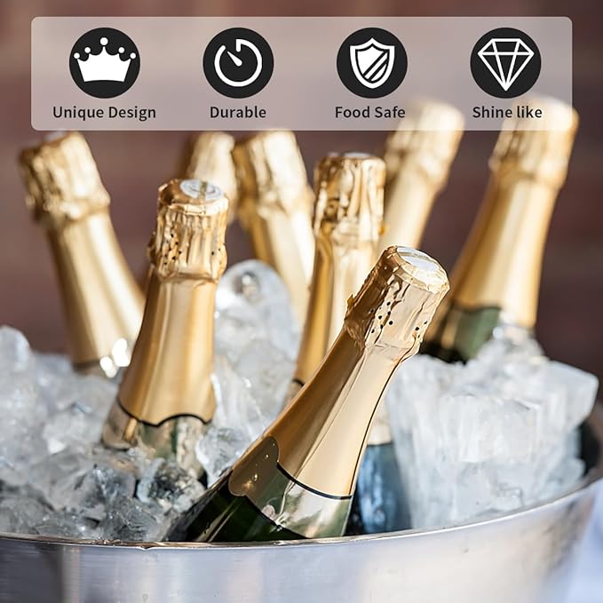 Ice Buckets for Parties 2 Pcs 3 Gallon Galvanized Beverage Metal Tub Champagne Drink Wine Black Large Ice Bucket with Scoops for Cocktail Mimosa Bar Supplies