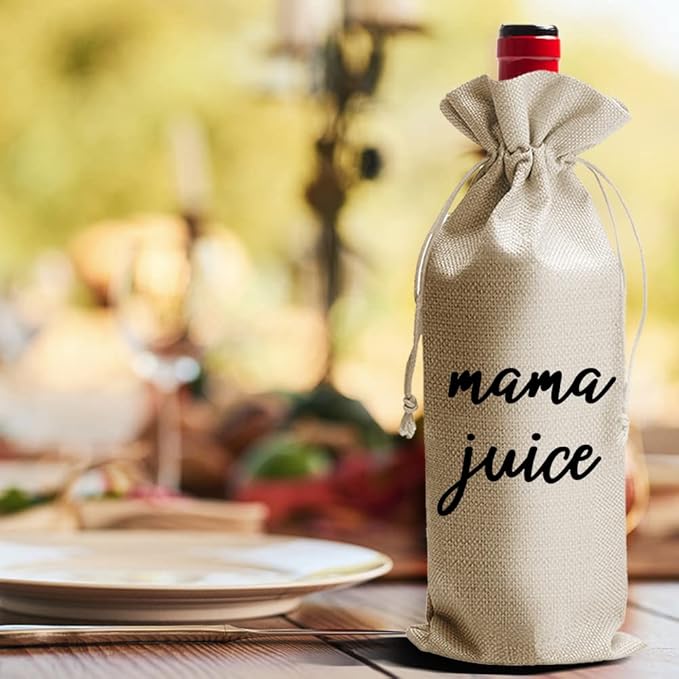 Mom Juice Wine Bag,, Mom Birthday Gifts, mom Wine Bag, Mom Gifts, Gift Ideas for Mom, New Mom Gifts, Mothers Gifts for Mom from Daughter Son (DL080)