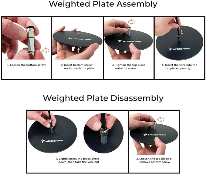 Interactive Bird Simulation Cat Toy Set, Interactive Cat Toys for Indoor Cats, Cat Feather Toy, Self-Holding Suction Base, 5 Replacement Birds, Feathers & Bells (Weighted Base + Wire)