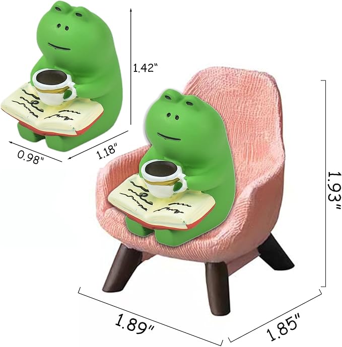 Miniature Frog Figurines Mini Resin Frogs Frog Figurine Frog Decor Desk Accessories for Home Office
