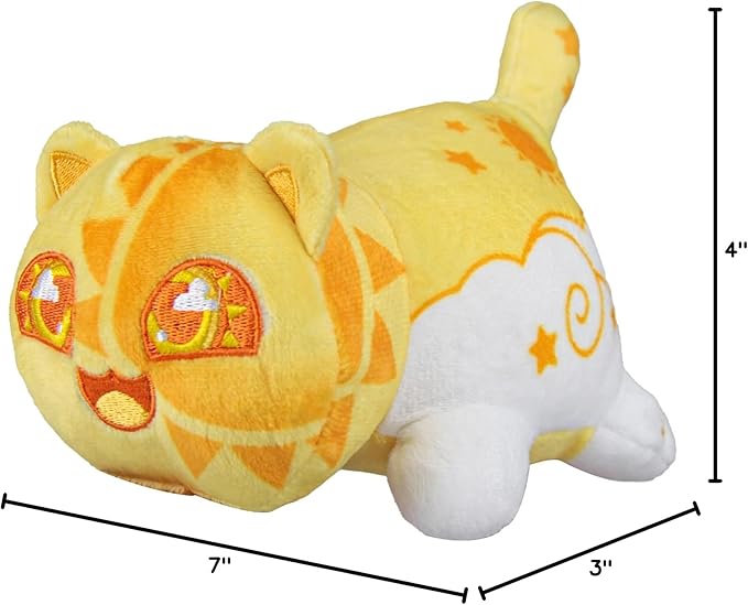 Sun Cat Mee-Meow Cute Anime Cartoon Cat Stuffed Animal Figure Toy Plush Pillow