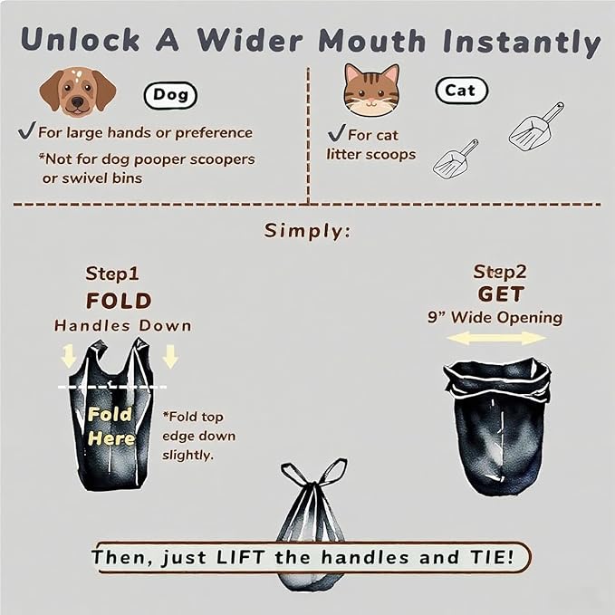 Ultra Thick RockRhino Dog Poop Bags - ECO Heavy Duty, Multi-Layer Bottom, 0% Plastic, 100% Home Compostable, Mint-Scented, Easy Open Tie Handles, Glove-Like Fit - 216 Bags