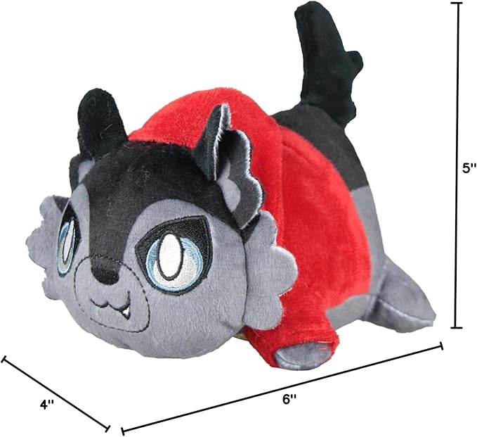 Red Aaron's Cat Plush Mee-Meow Toy,Cat Food Plushies, Cute Anime Cartoon Stuffed Animal Figure Toy Plush Pillow Gift for Kids and Festival Gift