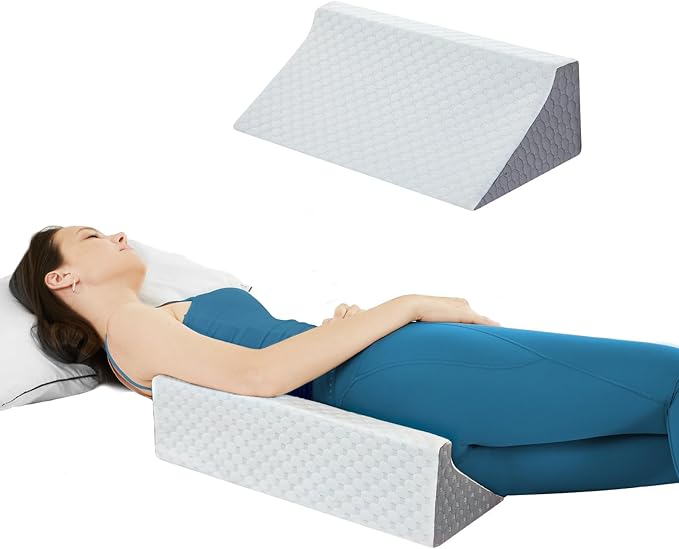 Wedge Pillow for Sleeping, Side Sleeper Body Back Positioners for Back Pain, Preventing Bedsores, After Surgery, Pregnancy Support, Ankle Support, Bed Wedge Pillow for Side Sleepers