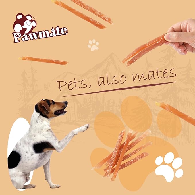 Chicken Jerky Strips Dog Treats, Natural Dehydrated Chicken Snacks w/Taurine, Soft & Chewy Training Treats for Small Medium Large Dogs, Rawhide-Free, Grain-Free, 10.6 oz