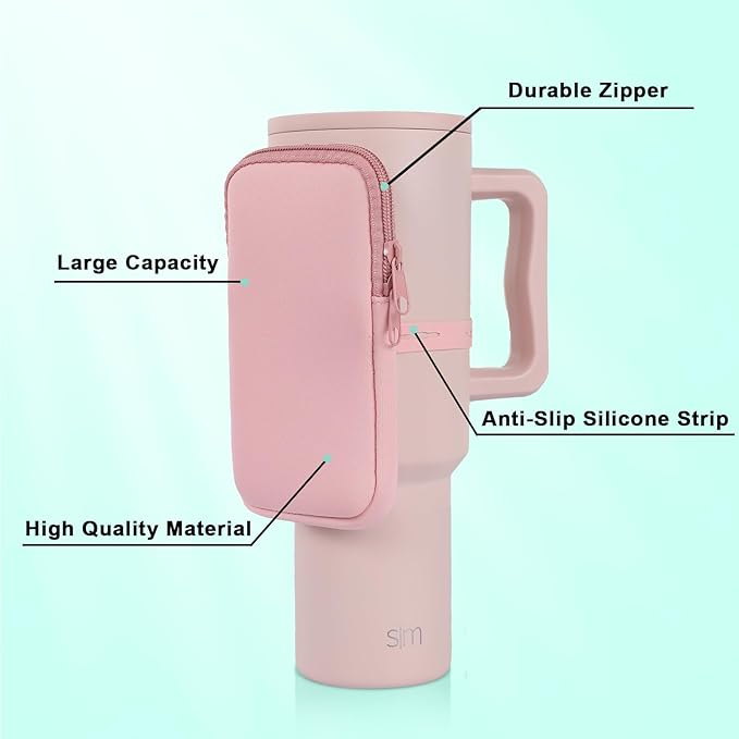 MLKSI Water Bottle Zipper Pouch (Pink)