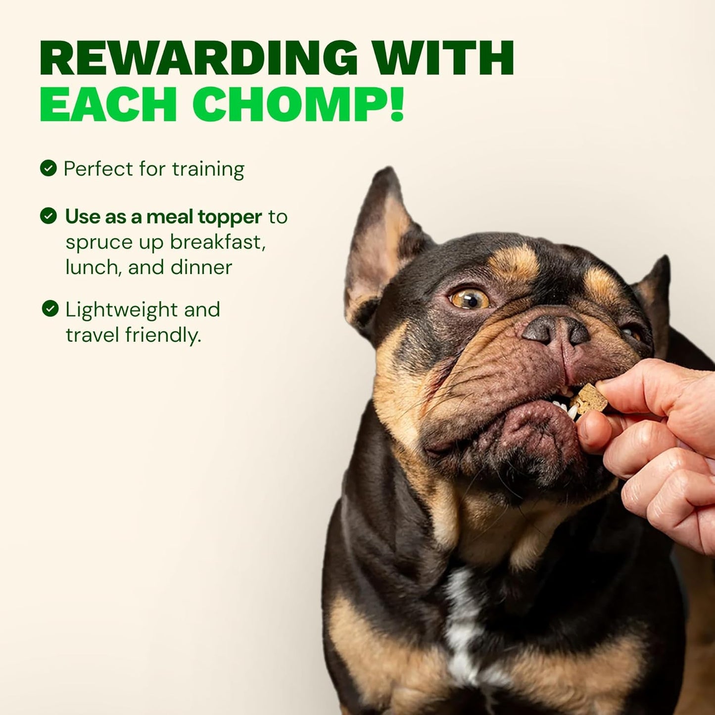 Get Joy Freeze Dried 100% Beef Heart Dog Treats, 16oz | Single Ingredient Organ Meat, High Protein Raw Dog Food Topper, Snack & Training Rewards | Grain Free, Gluten Free, Filler Free