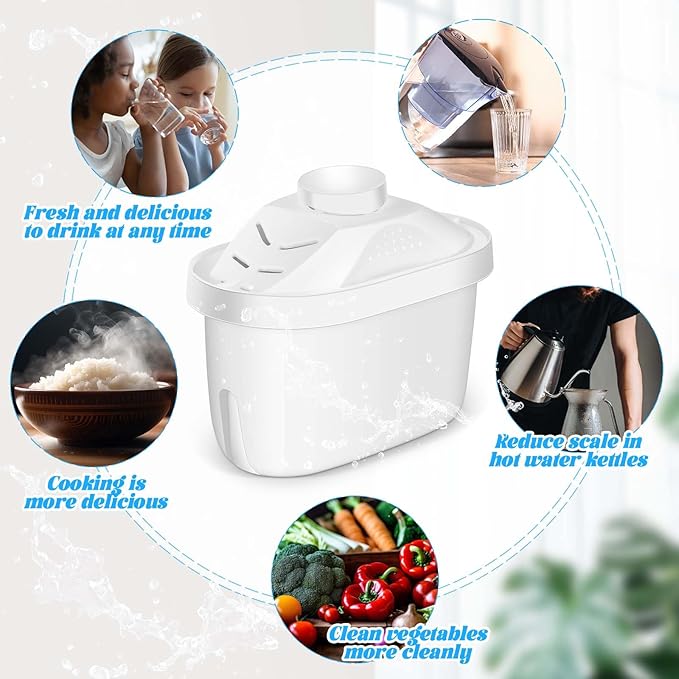 Alkaline Water Filter Replacement Alkaline Water Filter Cartridge Water Filters for Drinking Water Filter Kettle,improve Alkaline(9 Pcs)