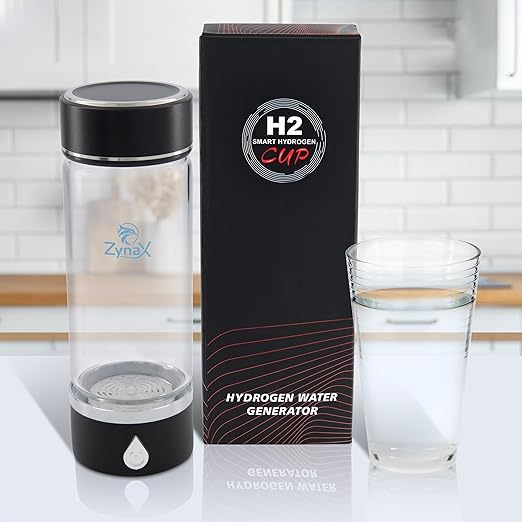 Hydrogen Rich 420ml Water Bottle Generator, Portable Rechargeable Hydrogen Rich Water, Hydrogen Water Ionizer Machine, with SPE/PEM Technology, for Home, Office, Travel, Fitness. Upto 1600 PPB.