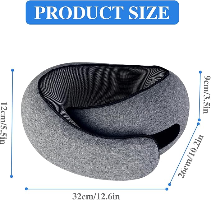 Travel Pillow, Neck Pillow, Neck Pillow for Traveling, 360° Travel Neck Pillows for Airplanes, Memory Foam Airplane Pillow, Soft Airplane Neck Pillow Stowable Travel Pillows for Airplanes