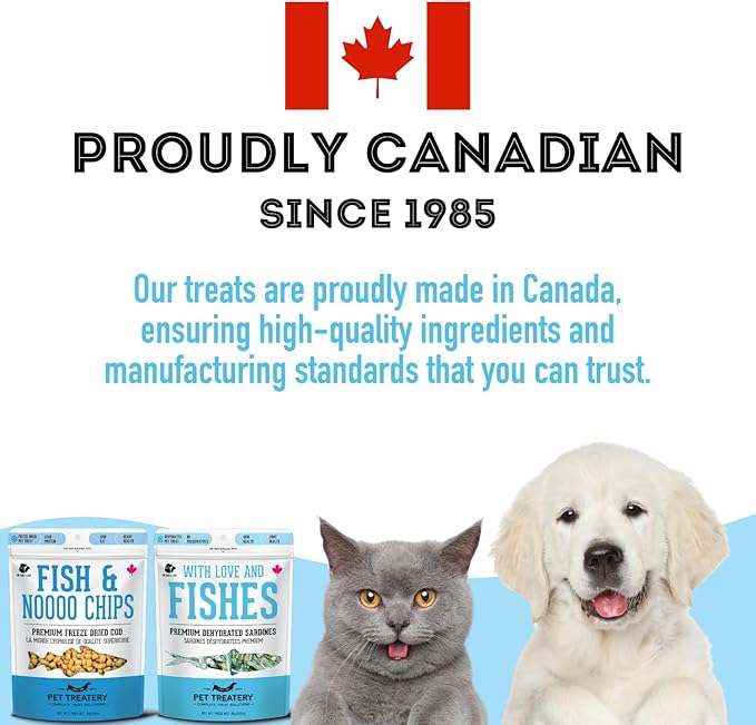 Dehydrated Cod Skin & Sardines for Dogs & Sardines for Cats (4.59 oz, Pack of 2) - Dehydrated Single Ingredient Dog Treats - Natural Dog Treats, Grain Free