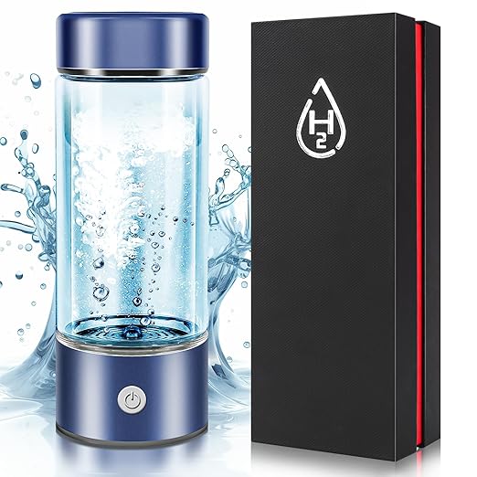 Hydrogen Water Bottle,Hydrogen Water Bottles Generator, Built-in Hydrogen Water Machine Quickly Produces Hydrogen to add to Hydrogen Tanks,Blue