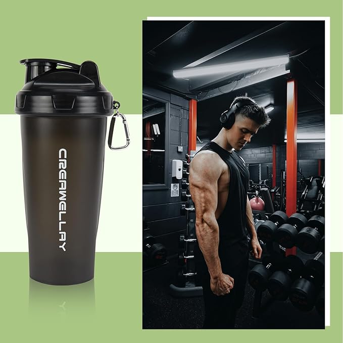 3 Pack Protein Shaker Bottle, 24 oz Protein Shaker Cup with Wire Shaker Ball for Pre Workout, Shake Bottle with Carrying Handle, BPA-Free & Dishwasher Safe (Black, White, Pink)
