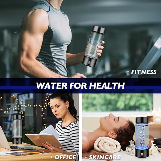 Hydrogen Water Bottle - Rechargeable High Concentration Hydrogen Generator, Portable Design, Food-Grade Materials, Easy to Use and Clean, 420ml