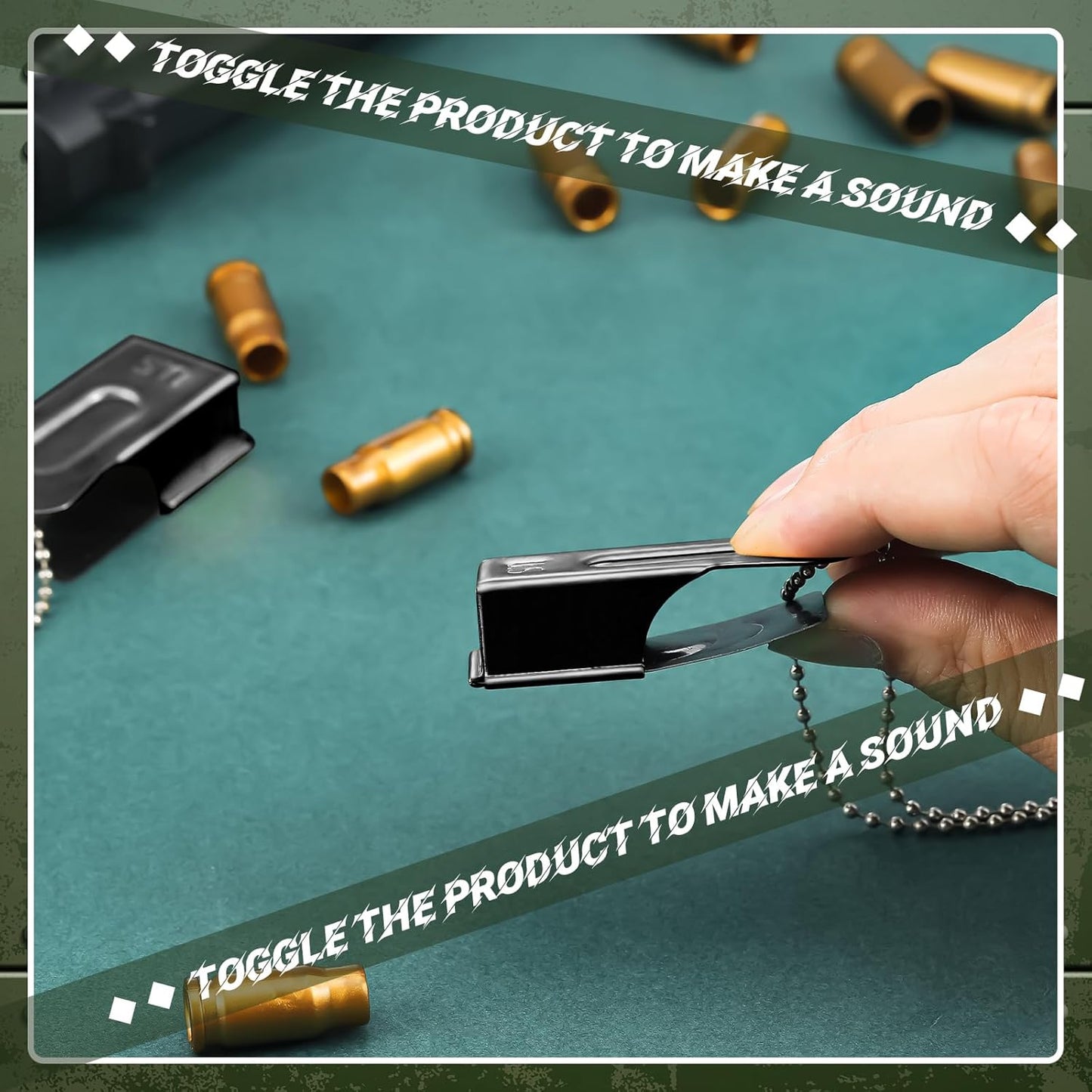 Jenaai 3 Pieces Brass Pet Training Clicker Dog Necklace Signaling Cricket Clicker Training for Puppy Dogs Cat(Black)