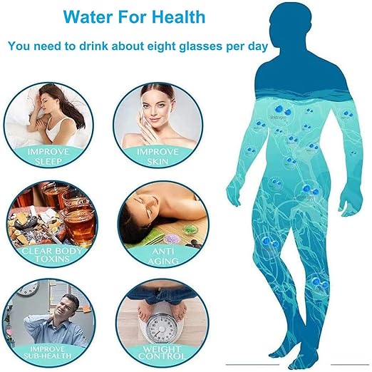 Hydrogen Water Bottle Portable, Hydrogen Water Bottle Generator with PEM SPE Technology, Hydrogen Water Ionizer Machine for Exercise Home Office Travel (Silver)