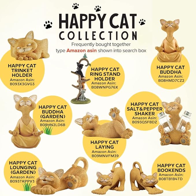 Holiday Stocking Stuffer - Whimsical Orange Cat Vampire Figurine - Cat Home Office Decoration - Gifts for Cat Lovers, Purrfect