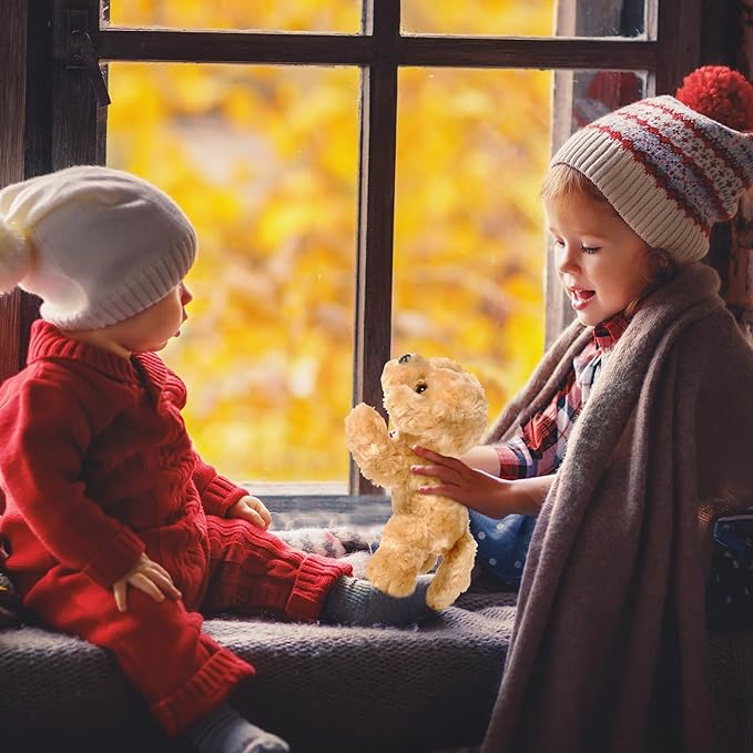 6 Pcs 8 Inch Dog Stuffed Animal Plush Dog Puppy Soft Plush Dog Pillow Toy Fluffy Puppy Set for Kids Girls Dog Theme Party Favor Birthday Baby Room Home Decor (Stylish Color, Stylish Style)