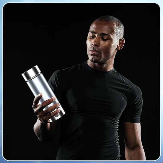 Hydrogen Water Bottle 2024, Hydrogen Water Bottle Generator with SPE PEM Technology Water Ionizer, Three Minute Rapid Electrolysis (Black)