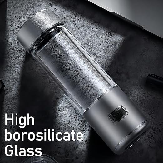 Hydrogen Water Bottle is a 3-Purpose Hydrogen Water Generator That uses Advanced SPE and PEM Over 3000 ppb of odourless Hydrogen Water 2024-New Upgrade (with Hydrogen Absorption)