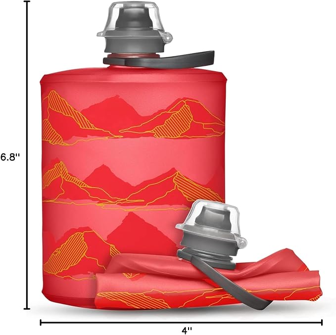 HydraPak Stow - Collapsible Backpacking Water Bottle (350ml, 500ml, 1L) - BPA Free, Ultra Light, Spill-Proof Twist Cap