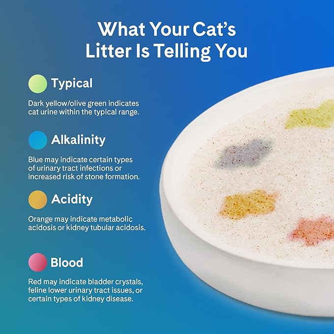 PrettyLitter Health Monitoring Cat Litter (Unscented, Non Clumping) | Lightweight & Low Tracking, Color Changing Silica Gel Crystals, Advanced Odor Control — 6 Lbs, Pack of 2 (Two Month Supply)