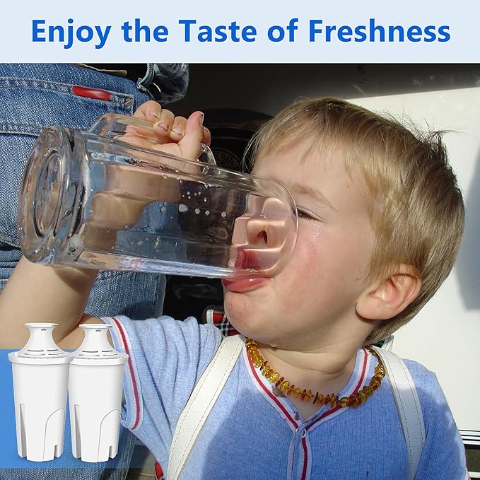 Improvedhand Water Filter Replacement Compatible with Brita Water Pitchers and Dispensers, OB03, Classic 35557, Mavea 107007 and More, Pack of 3