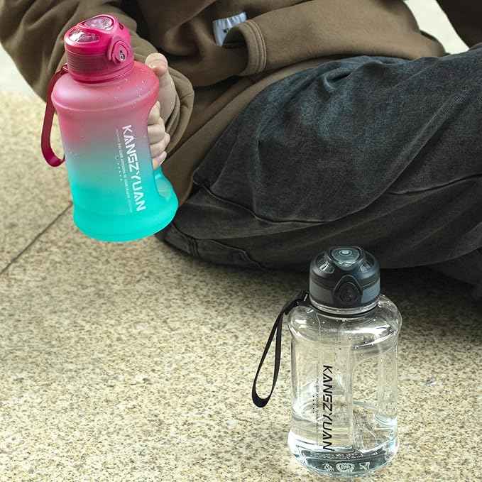 Mini Gallon Kids Water Bottle - 23oz, Small Durable for School, BPA-Free, Tritan, Leak-Proof, Wide-Mouth, Sports, & Outdoors - Designs for Boys & Girls (Pink)