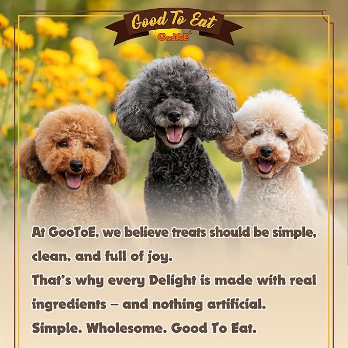 Gootoe Turkey Tendon Dog Treats, Ring (S) 6 Pieces per Pack, USA-Sourced Turkey Tendon, Natural Snack, Premium Puppy Chews, Hypoallergenic, Reseal Value Bags, Size for Small Dogs