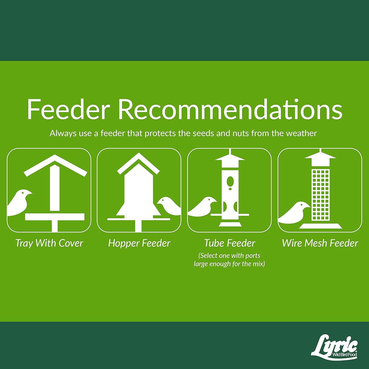 Lyric Woodpecker Wild Bird Seed, No Waste Bird Seed with Nuts, Dried Fruit & Shelled Seeds - 20 lb. Bag