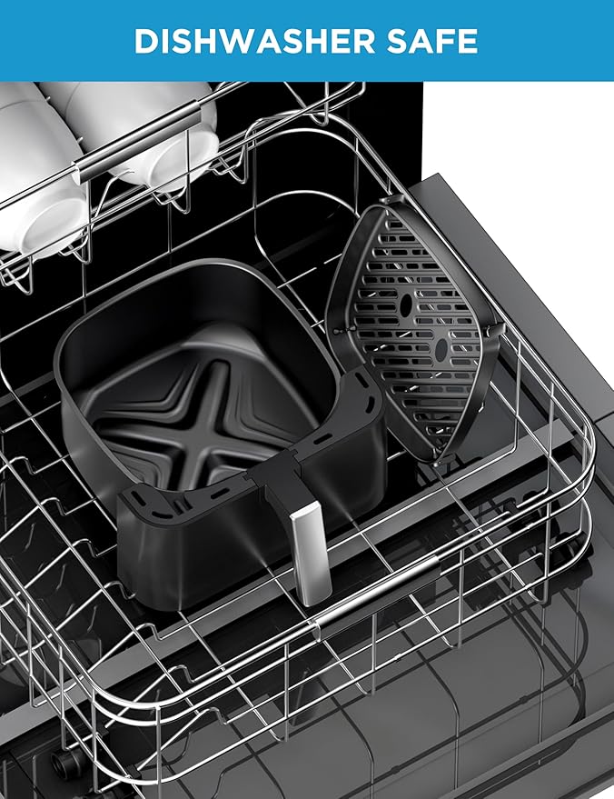 Midea Air Fryer 5.5 Quart with See-Thru Window, Heatexpress Rapid Air Technology, and 9 Preset Menus for Quick and Easy Meals