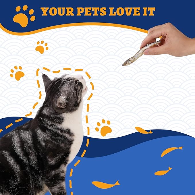 Just Try 10.58 oz Freeze Dried Dog Treats Capelin Fish Raw Single Ingredient Cat Treats High Protein Training Treats Pet Snacks Omega 3 for Skin Coat Health