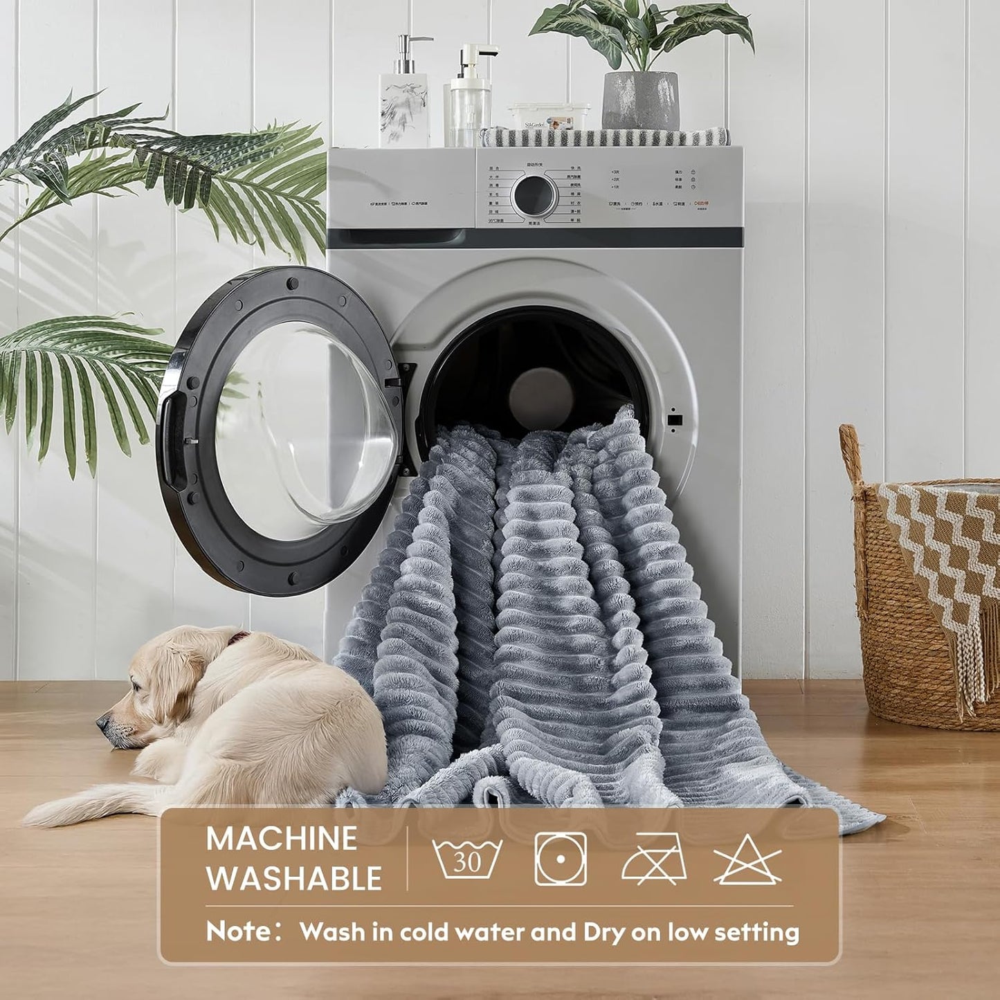 Flannel Washable Pee Pad for Dogs - 2 Pack Reusable Dog Pee Pads Extra Large, Fast Absorb Pet Playpen Mat with Non-Slip Back, Waterproof Puppy Training Pad. (Light Grey, 48" X 48")