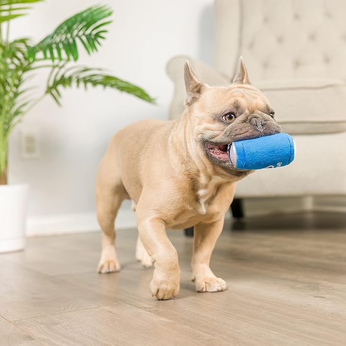 Huxley & Kent Tiny Tuff | Got Muncheez | Extra Tough Dog Toy for Small Dogs | 2-Pack Funny Dog Toy | Features Squeaker, Crinkle | Machine Washable