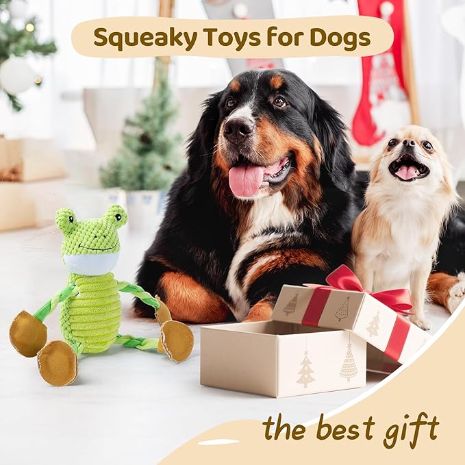 Dog Toys for Large Dogs: Tug of War Dog Toys with 5 Squeakers - Tough Plush Dog Chew Toys for Small,Medium,Large Breed