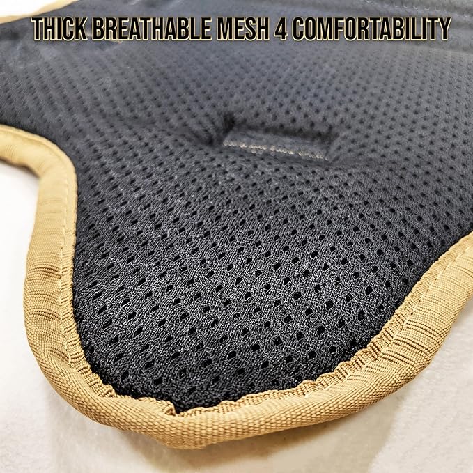 Tactical Dog Harness with Metal Buckle; Military Style Tactical Dog Vest Harnesses; Heavy Duty Harness for Extra Large Dogs with All Metal Components. Tan Extra Large (XL)