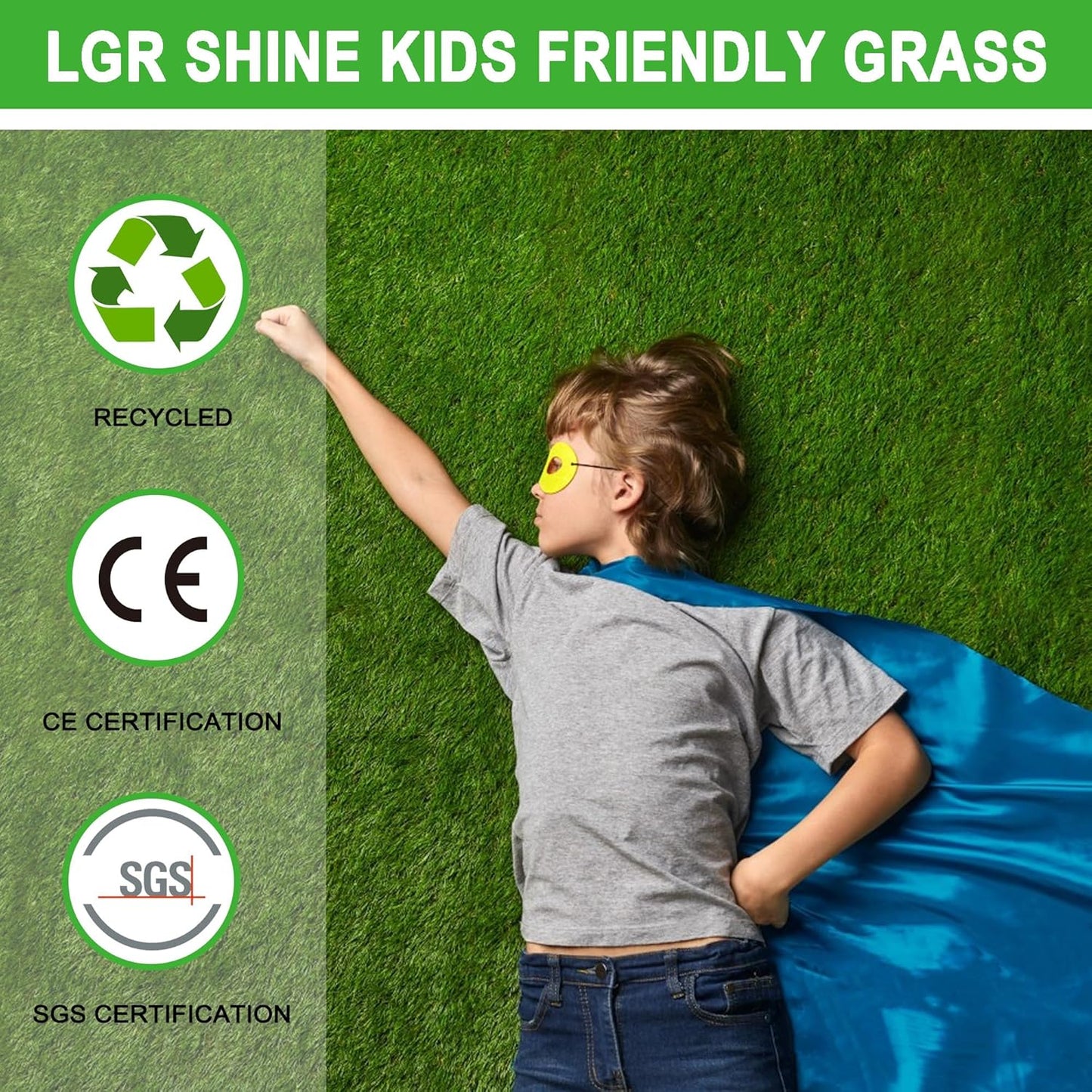 Artificial Grass Turf for Dogs 6.5 ft x 10 ft,1.38 inch Fake Grass Pee Pad for Puppy Potty Training,Faux pet Grass Rug for Indoor/Outdoor Patio,Dogs Wee Wee Pad,Turf Grass Mat for Dogs