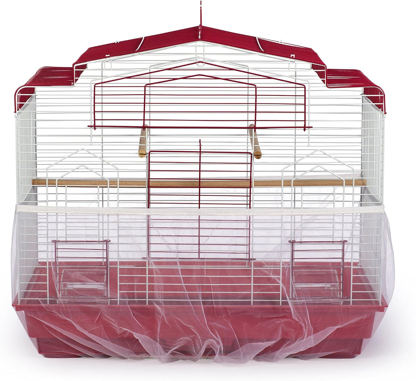Prevue Pet Products 822W Mesh Bird Seed Catcher, White, Large/13