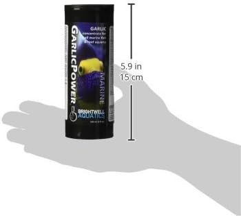 Brightwell Aquatics GarlicPower Garlic Extract for Aquarium Fish Food – Enhances Feeding Response – Boosts Nutrition – Ideal for Marine & Reef Tanks, 125 ml