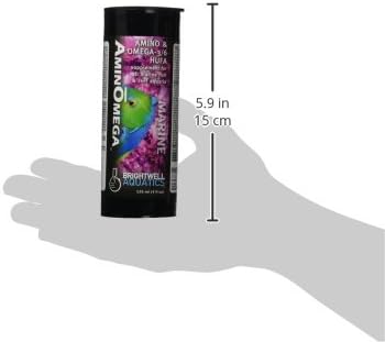 Brightwell Aquatics AminOmega - Amino & Omega - 3/6 HUFA Supplement for All Marine Fish & Reef Aquariums (Pack of 5)