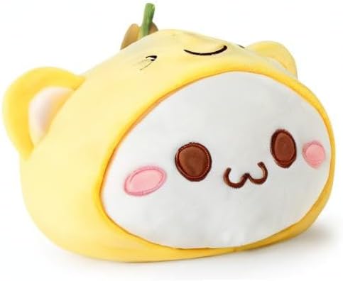 Onsoyours Cute Kitten Banana Cat Plush Toy Stuffed Animal Kitty Soft Banana Plushie Pillow for Kids (Banana Cat, 12")