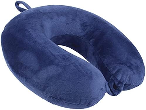Travel Pillow - Memory Foam Neck Pillow Support Pillow,Luxury Compact & Lightweight Quick Pack for Camping,Sleeping Rest Cushion (Navy Blue)