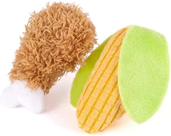 P.L.A.Y. Cute Cat Toys - Feline Frenzy Picnic Food Themed Organic Catnip Filled Toy, Great for Adult Cats and Kittens - Machine Washable, Recycled Materials, Crinkles (Purrfect Picnic, Set of 2)