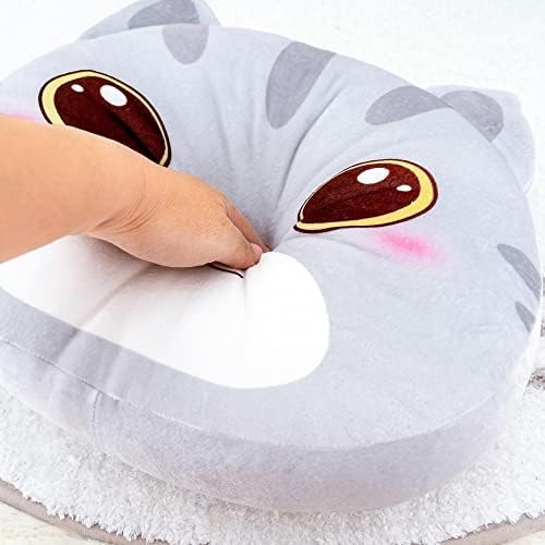 Lazada Cat Plush Kids Pillow Toys Gift for Toddler for Girls Gray 15 Inches